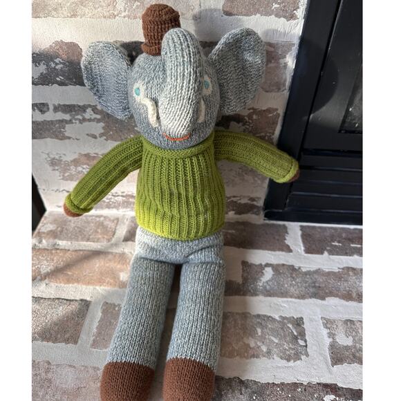 Blabla Regular Hercule the Elephant Cotton Knit Animal - Picture 1 of 7